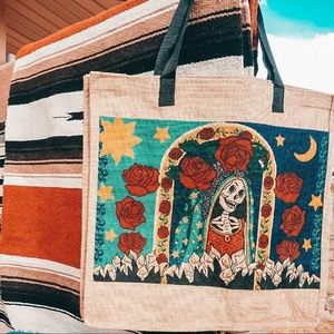 Day of the dead 💀🥀 Boho tote